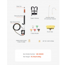 Aukšto slėgio teleskopinis lancetas 18 ft su šepečiu — VEVOR